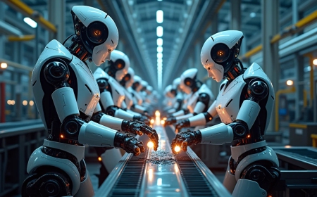 The use of (AI)-enabled robots is on the rise in the global industrial manufacturing sector!