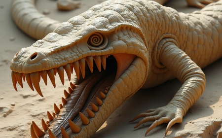 Fossil discovery reveals giant worm lizard with snail-like jaws