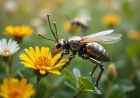 A group of researchers has created tiny robot insects capable of pollinating plants!
